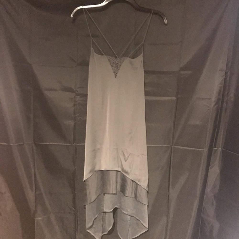 H&M Grey Satin Dress NWOT
